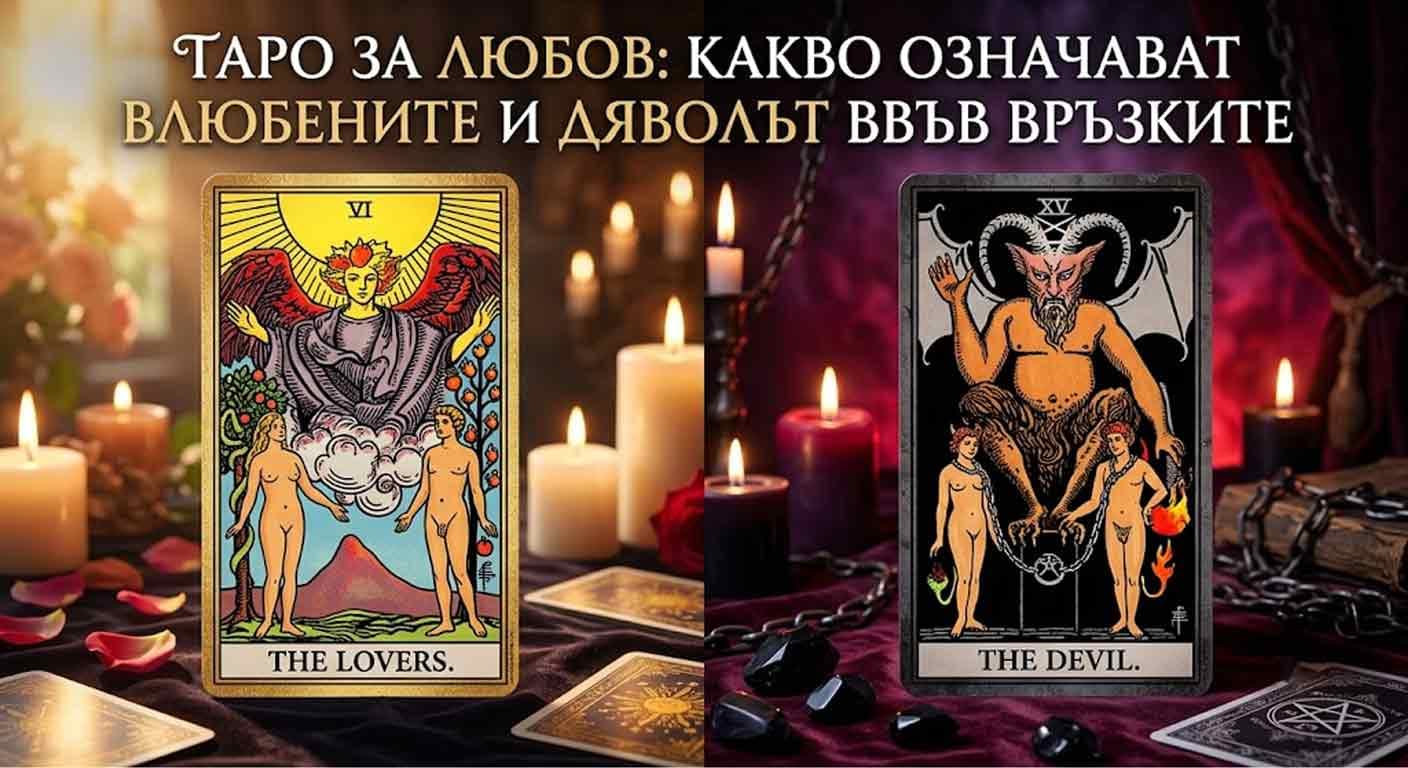 Таро за любов: какво означават Влюбените и Дяволът във връзките